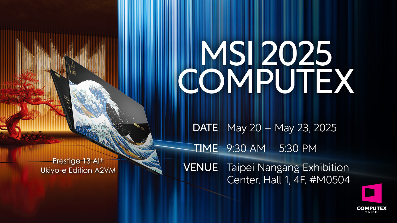 MSI presenterar framtidens teknik på Computex 2025 i Taipei